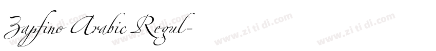 Zapfino Arabic Regul字体转换